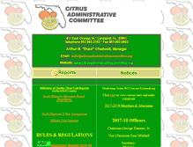 Tablet Screenshot of citrusadministrativecommittee.org